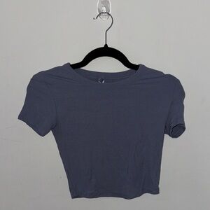 SKIMS Charcoal Crop Top